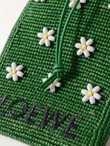 Loewe + Paula's Ibiza Embellished Raffia Shoulder Bag | Thumbnail 4