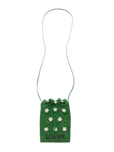 Loewe + Paula's Ibiza Embellished Raffia Shoulder Bag | Thumbnail 1