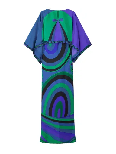 PUCCI Layered Printed Silk-twill Maxi Dress | Thumbnail 1