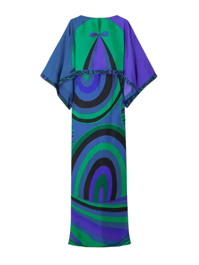 Layered Printed Silk-twill Maxi Dress