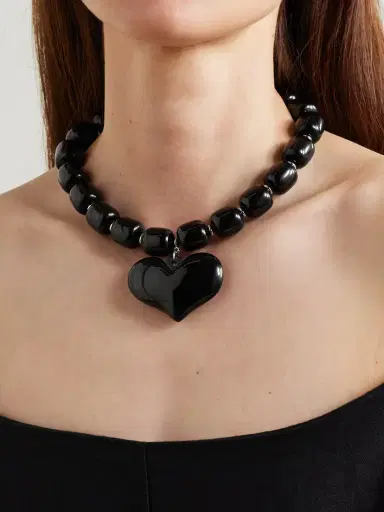 Julietta Amore Silver-tone Resin Necklace | Thumbnail 2 Julietta Amore Silver-tone Resin Necklace | Thumbnail 2