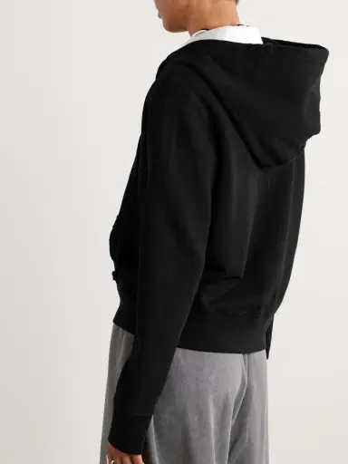 Nili Lotan Callie Cotton-jersey Hoodie | Thumbnail 4 Nili Lotan Callie Cotton-jersey Hoodie | Thumbnail 4