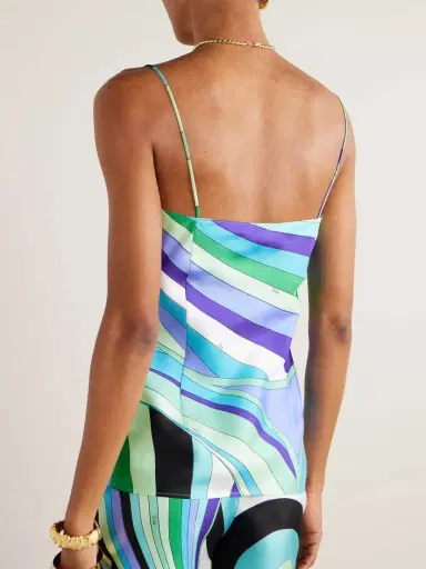 PUCCI Printed Silk-twill Camisole | Thumbnail 3