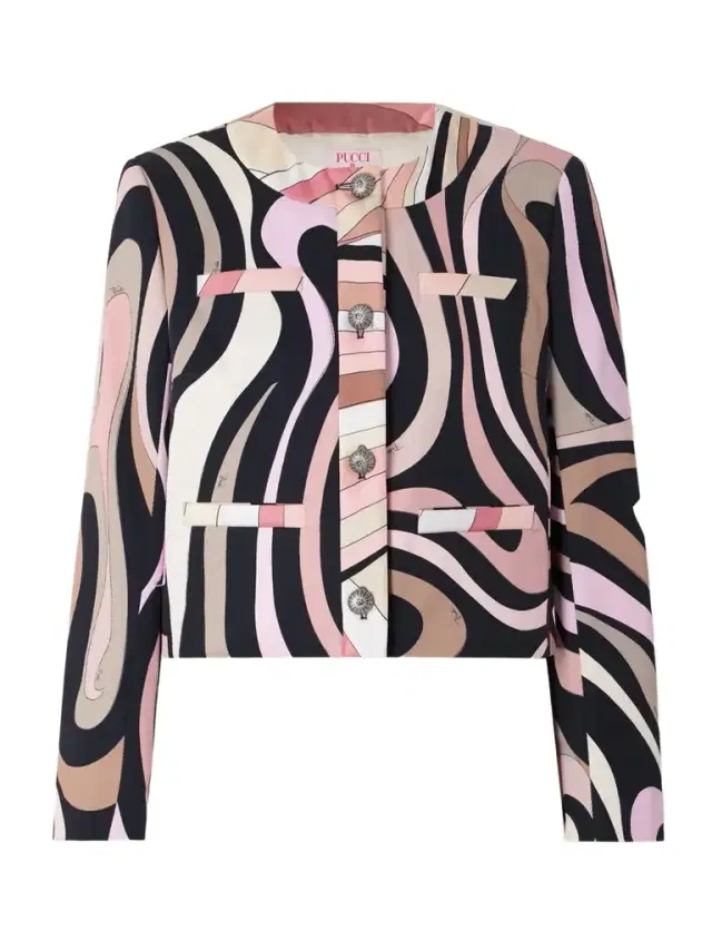Printed Cotton-blend Gabardine Jacket