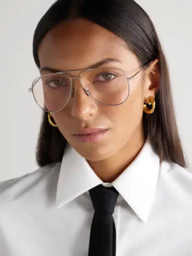 Saint Laurent Eyewear Classic 11 Aviator-style Silver-tone Sunglasses | Thumbnail 2