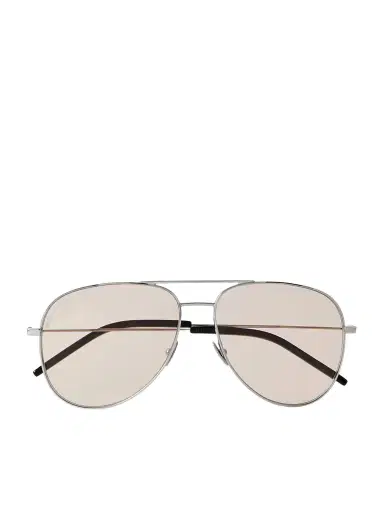 Saint Laurent Eyewear Classic 11 Aviator-style Silver-tone Sunglasses | Thumbnail 1