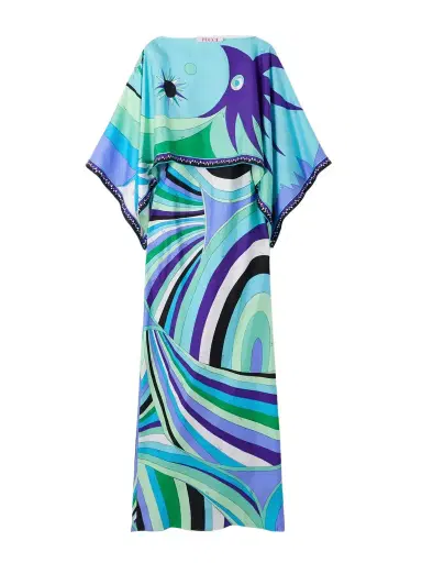 PUCCI Layered Printed Silk-twill Maxi Dress | Thumbnail 1 PUCCI Layered Printed Silk-twill Maxi Dress | Thumbnail 1