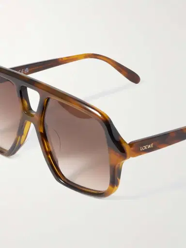 Loewe Aviator-style Tortoiseshell Acetate Sunglasses | Thumbnail 4