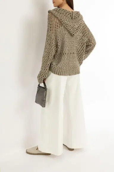 Brunello Cucinelli Sparkling Zip Cardigan | Thumbnail 4