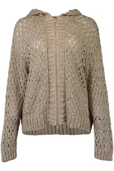 Brunello Cucinelli Sparkling Zip Cardigan | Thumbnail 1
