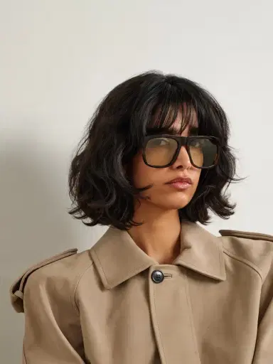 Saint Laurent Eyewear Square-frame Tortoiseshell Acetate Sunglasses | Thumbnail 2 Saint Laurent Eyewear Square-frame Tortoiseshell Acetate Sunglasses | Thumbnail 2