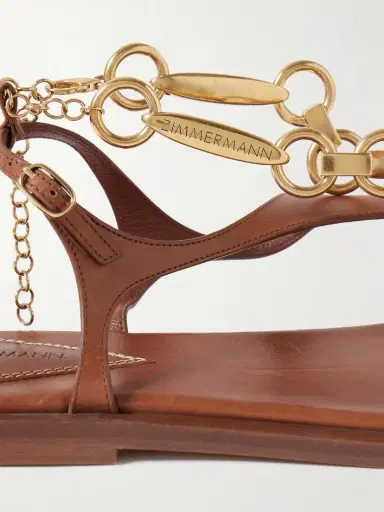 Zimmermann Wild Embellished Leather Sandals | Thumbnail 4 Zimmermann Wild Embellished Leather Sandals | Thumbnail 4