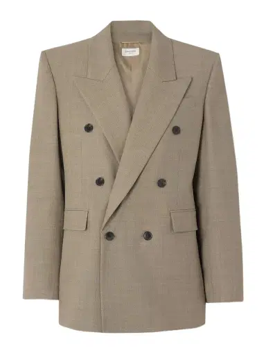 Saint Laurent Double-breasted Wool Suit Jacket | Thumbnail 1 Saint Laurent Double-breasted Wool Suit Jacket | Thumbnail 1