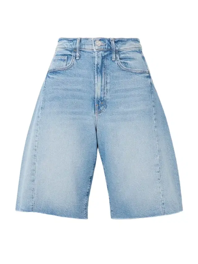 The Half Pipe Bermuda Fray Denim Shorts
