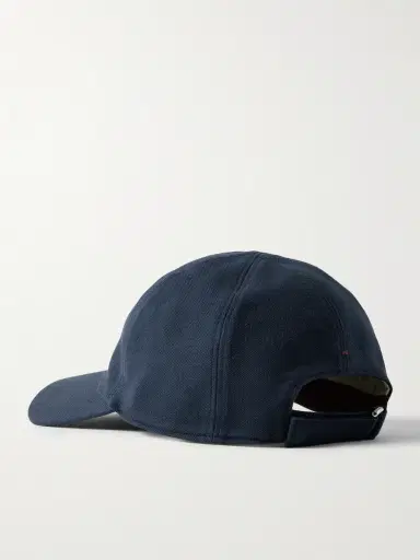 Loro Piana Logo-Embroidered Cotton-Piqué Baseball Cap - Men | Thumbnail 3 Loro Piana Logo-Embroidered Cotton-Piqué Baseball Cap - Men | Thumbnail 3