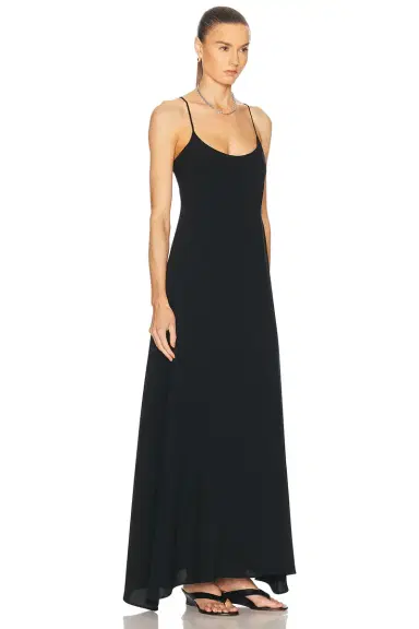 LESET Ari Scoop Neck Maxi Dress | Thumbnail 2