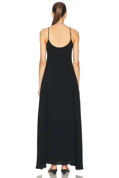 LESET Ari Scoop Neck Maxi Dress | Thumbnail 3