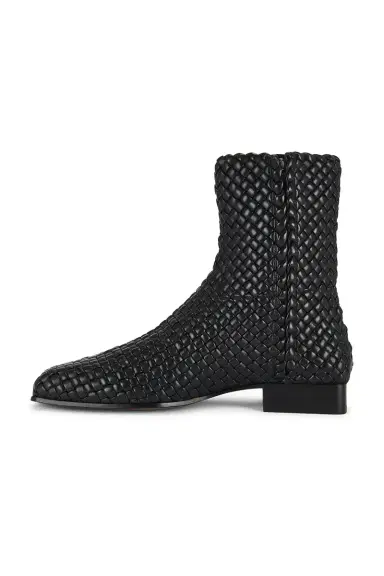 Bottega Veneta Zipped Padded Intreccio Supple Lambskin Ankle Boot | Thumbnail 5 Bottega Veneta Zipped Padded Intreccio Supple Lambskin Ankle Boot | Thumbnail 5