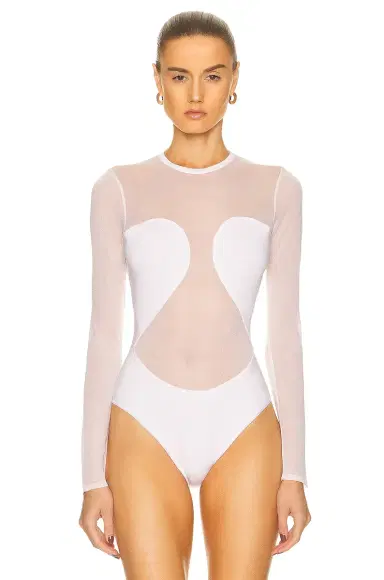 Alaïa Sheer Bodysuit | Thumbnail 2 Alaïa Sheer Bodysuit | Thumbnail 2