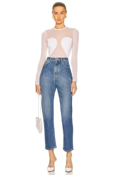 Alaïa Sheer Bodysuit | Thumbnail 5 Alaïa Sheer Bodysuit | Thumbnail 5