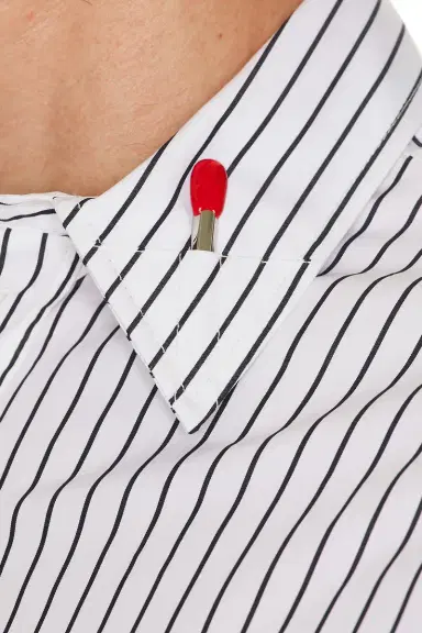 Bottega Veneta Matches Pinstripe Poplin Shirt | Thumbnail 3