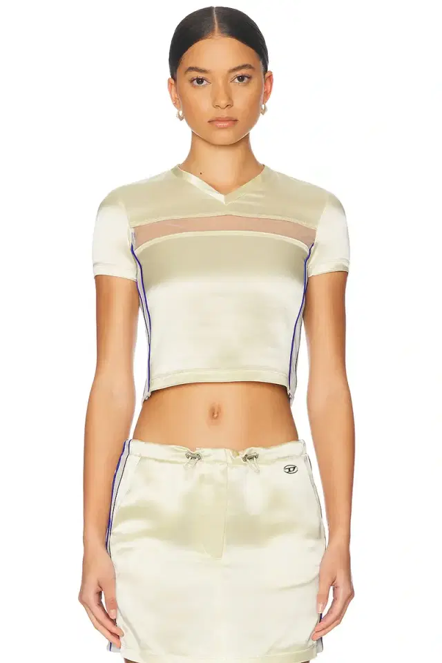 Diesel V-Neck Short Sleeve Top