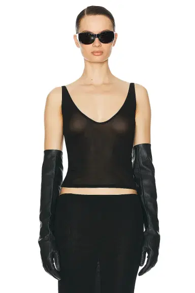 Helsa Sheer Knit Tank Top | Thumbnail 1