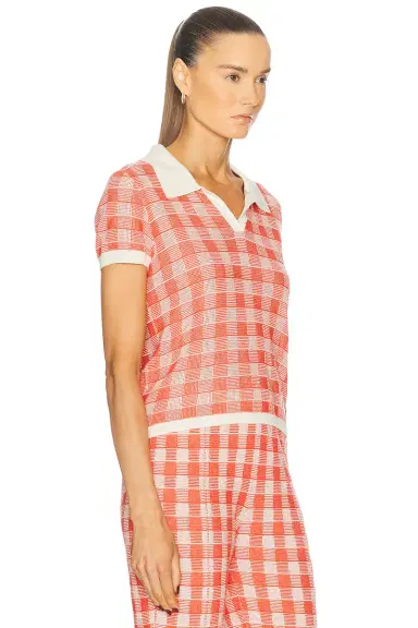 Guest In Residence Gingham Shrunken Polo | Thumbnail 2