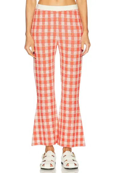 Guest In Residence Gingham Flare Pant | Thumbnail 1