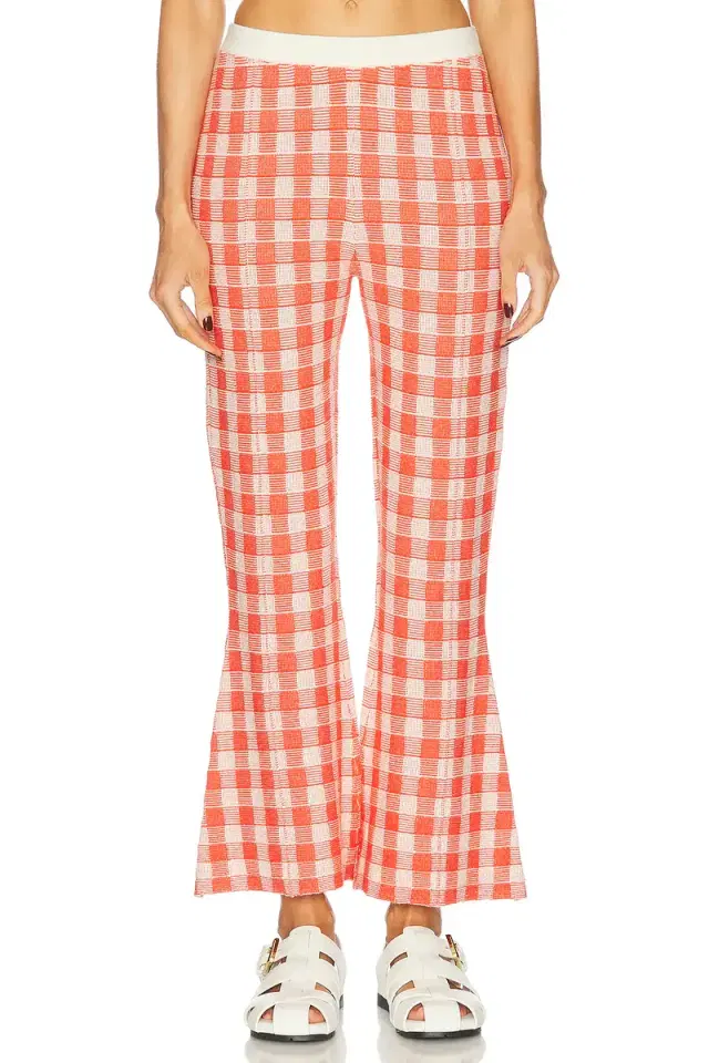 Gingham Flare Pant