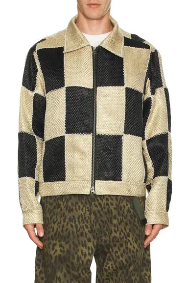 ANDERSSON BELL Patchwork Zip-Up Jacket | Thumbnail 3