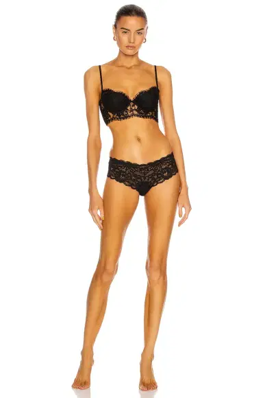 Fleur du Mal Charlotte Lace Seamless Cheeky Panty | Thumbnail 4