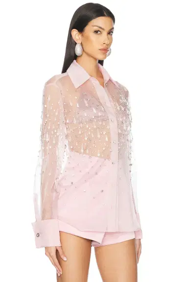 Retrofête Aubriella Embellished Shirt | Thumbnail 2 Retrofête Aubriella Embellished Shirt | Thumbnail 2