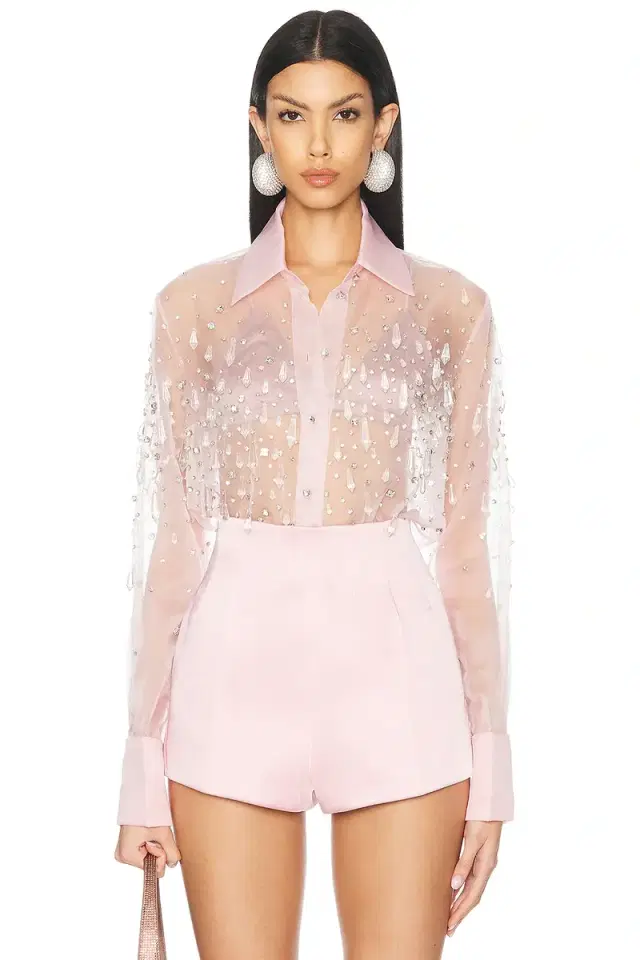 retrofete Aubriella Embellished Shirt