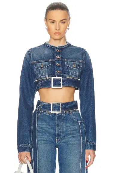 Jean Paul Gaultier Super Cropped Denim Jacket | Thumbnail 1 Jean Paul Gaultier Super Cropped Denim Jacket | Thumbnail 1
