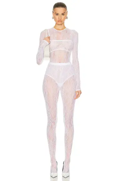 WARDROBE.NYC Lace Tights | Thumbnail 4 WARDROBE.NYC Lace Tights | Thumbnail 4