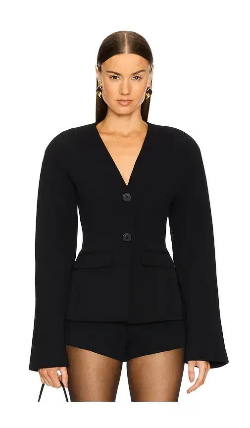 EAVES Gal Polished Crepe Blazer