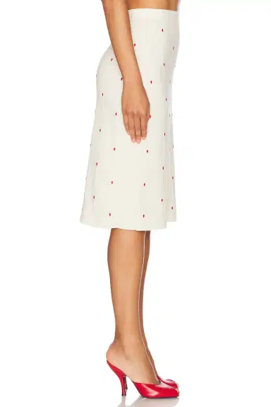 Bottega Veneta High Waisted Midi Skirt | Thumbnail 3