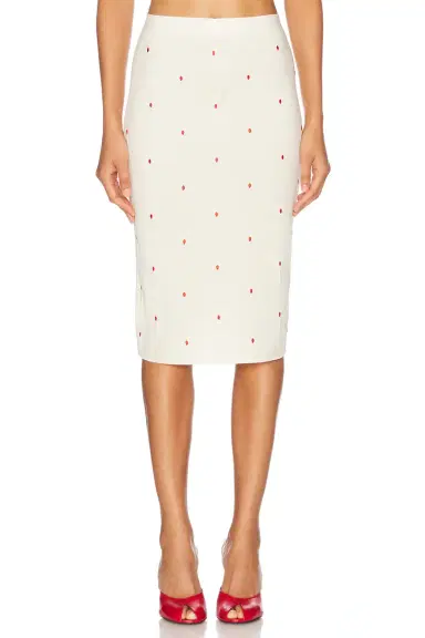 Bottega Veneta High Waisted Midi Skirt | Thumbnail 1