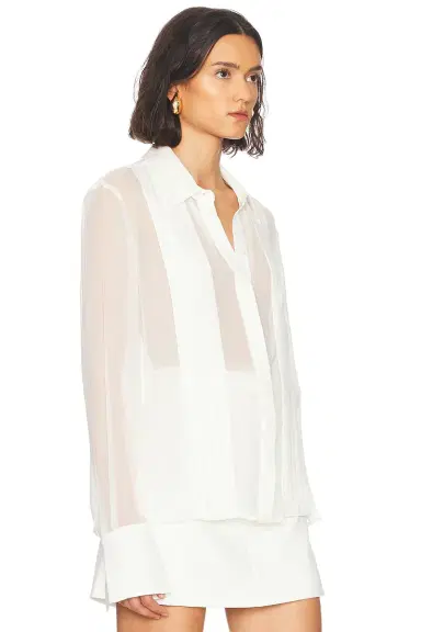 SANS FAFF Meghan Panelled Silk Blouse | Thumbnail 2