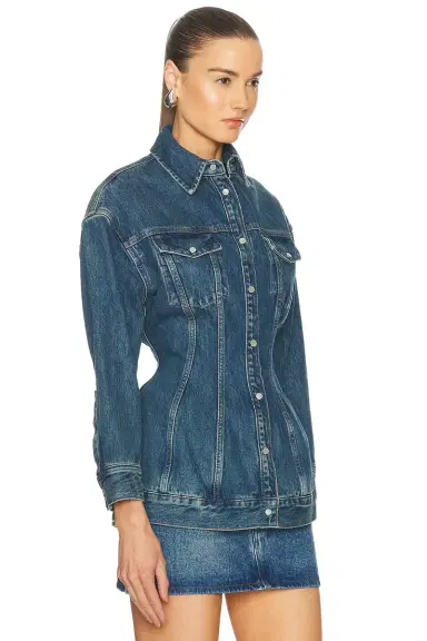 Wardrobe.NYC Denim Contour Jacket | Thumbnail 2 Wardrobe.NYC Denim Contour Jacket | Thumbnail 2