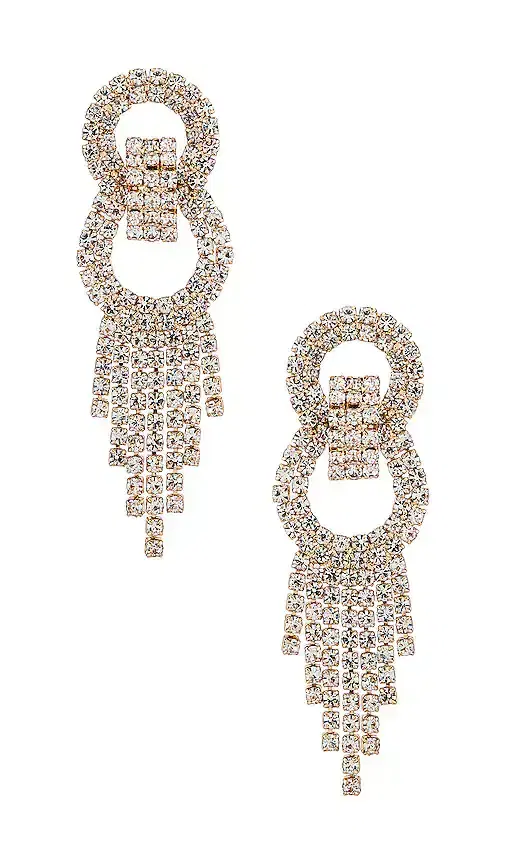 Ettika Crystal Fringe Earrings