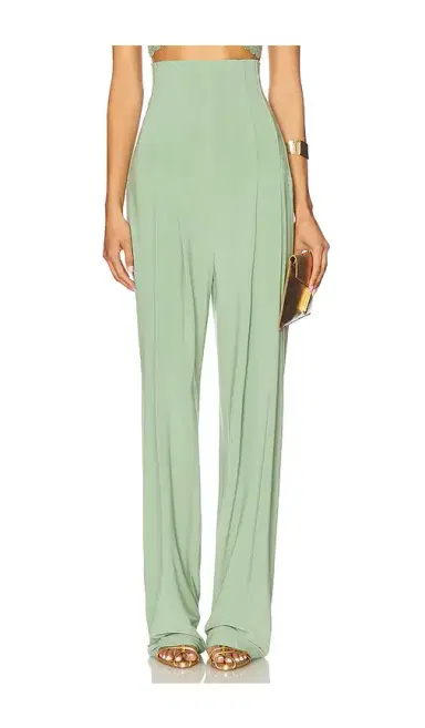 Norma Kamali High Waist Tailored Pleat Pant | Thumbnail 1