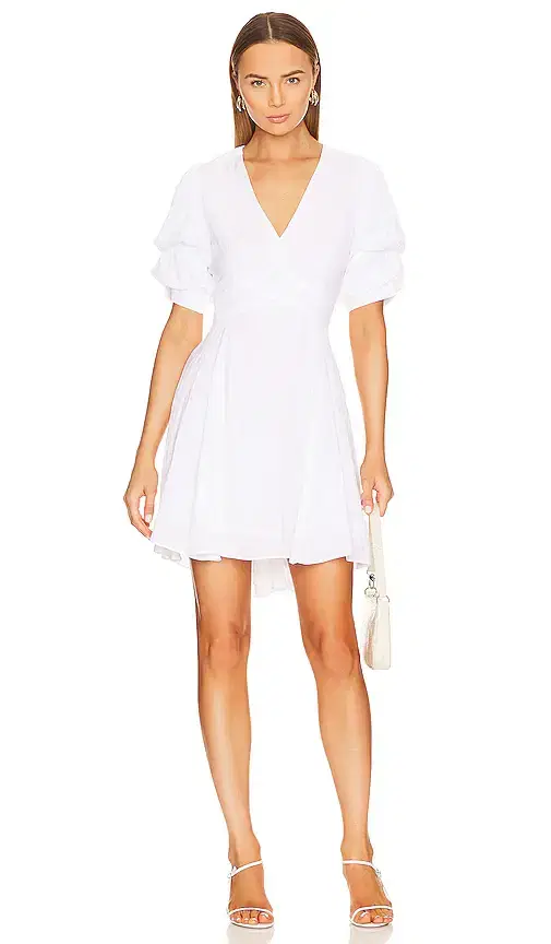 Tiered Bubble Sleeve Dress