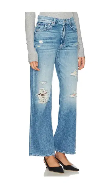 MOTHER Petite Lil'Dodger Sneak Jeans | Thumbnail 2 MOTHER Petite Lil'Dodger Sneak Jeans | Thumbnail 2