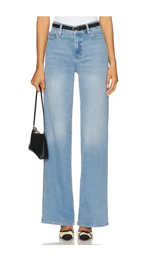 FRAME Le Slim Palazzo Long Jeans