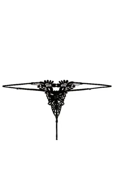 Kiki de Montparnasse Lace Ouvert Thong | Thumbnail 2 Kiki de Montparnasse Lace Ouvert Thong | Thumbnail 2