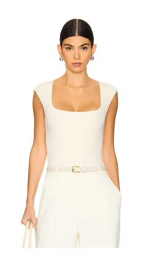 Commando Neoprene Cap Sleeve Bodysuit