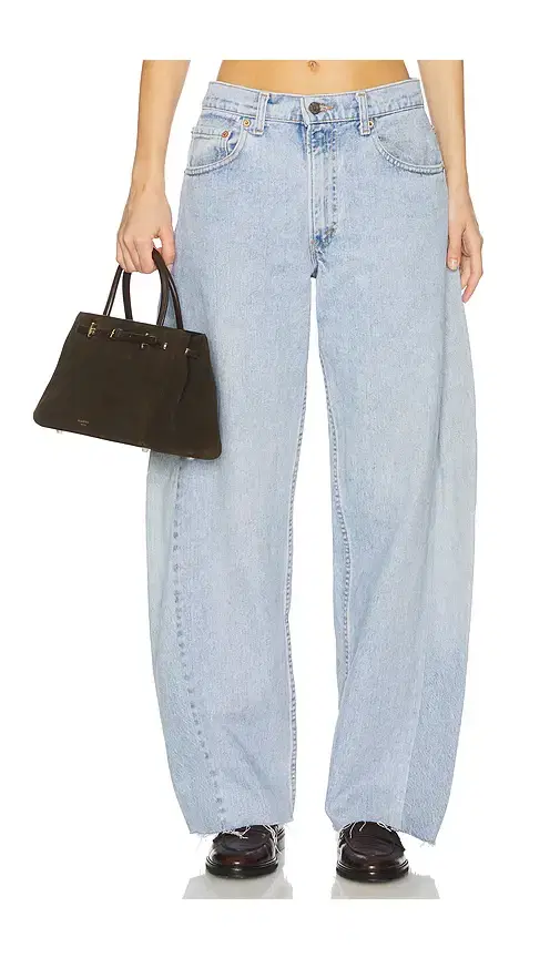 aligrace Vintage Barrel Undone Jeans