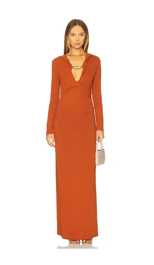 GIUSEPPE DI MORABITO Long Sleeve Maxi Dress